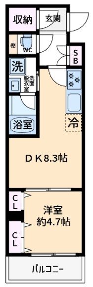 CRETE 西荻窪 201号室 間取り