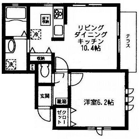 Grove 101号室 間取り