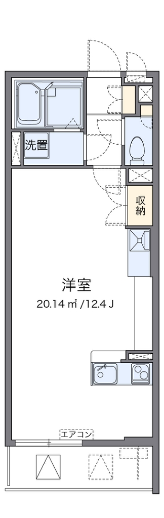 レオネクスト亜土 206号室 間取り
