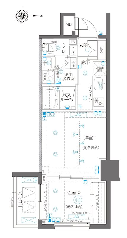 ZOOM高田馬場 302号室 間取り