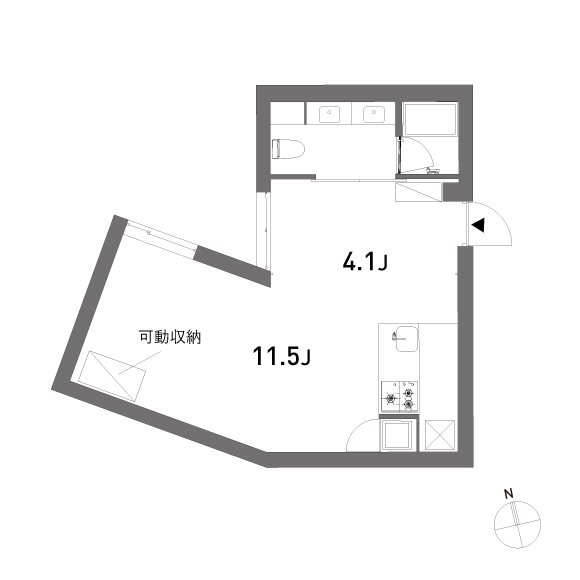 KAMIUMA PLACE 306号室 間取り