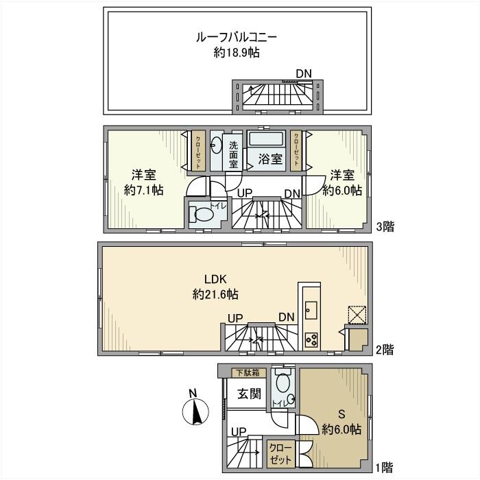 恵比寿戸建 間取り
