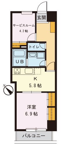 コーポ根津清水 902号室 間取り