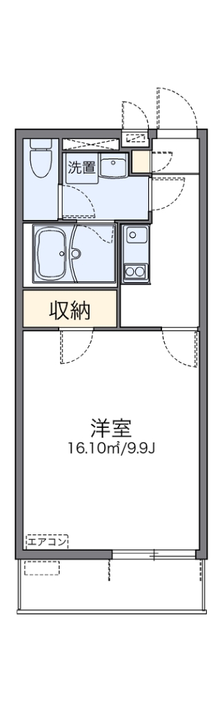 レオネクストラピス　オリゾン 403号室 間取り