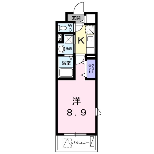 プティメゾン青葉台 301号室 間取り