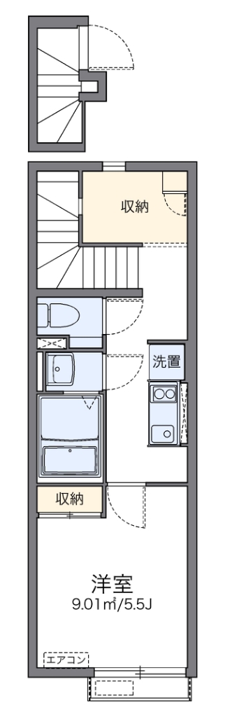 レオネクスト竹豊 204号室 間取り