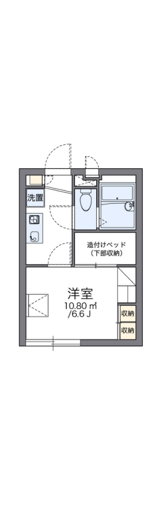 レオパレスオブリカーサ 204号室 間取り