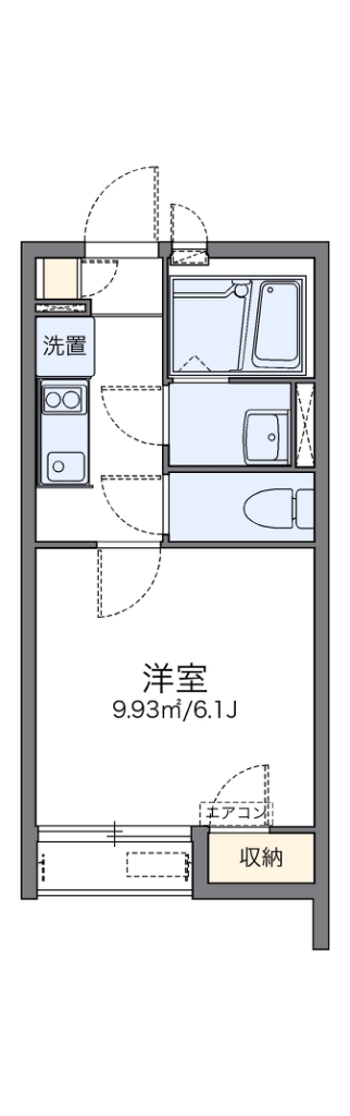 レオネクストトゥネソール 202号室 間取り