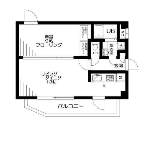 ベルアヴニール西新宿 201号室 間取り