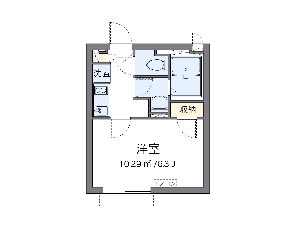 クレイノクラウドⅢ本郷 302号室 間取り
