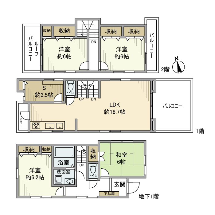 東が丘戸建 間取り