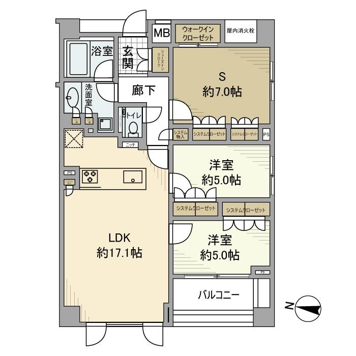 エクセレントシティ自由が丘 間取り図