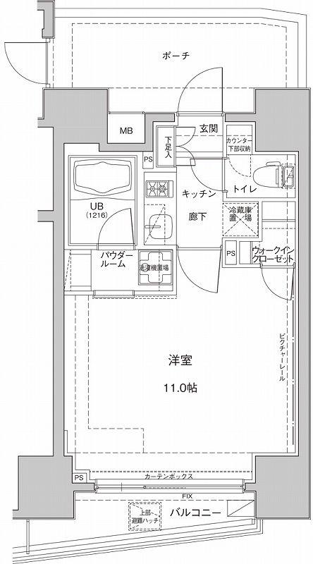 ジェノヴィア東大前グリーンヴェール 203号室 間取り