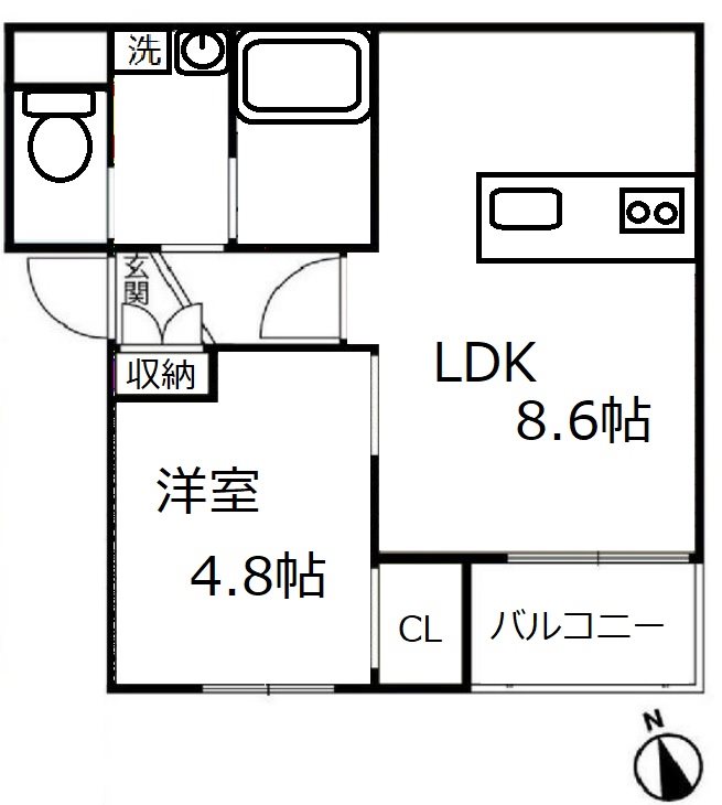 タウンコート飯田橋 間取り図