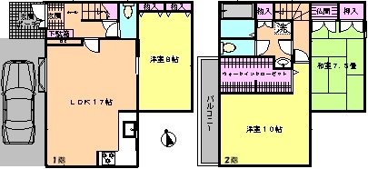 春日一戸建 間取り図