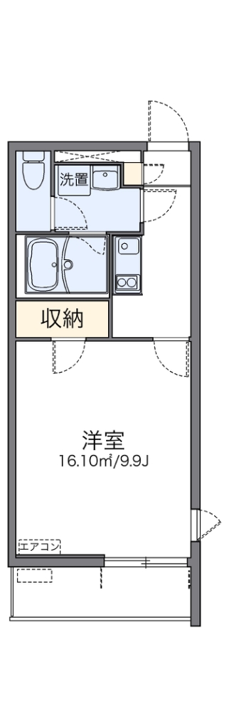 レオネクストラピス　オリゾン 101号室 間取り