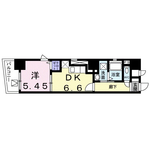 セント・ヒルズ 802号室 間取り