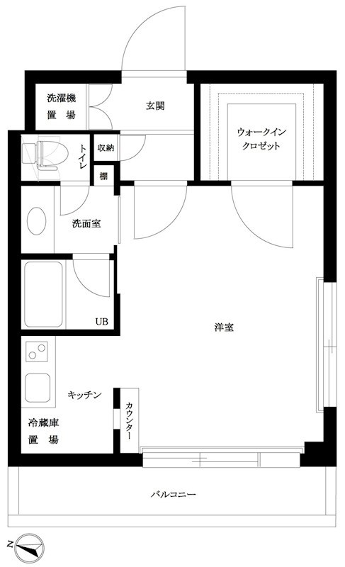 ルーブル学芸大学五番館 305号室 間取り
