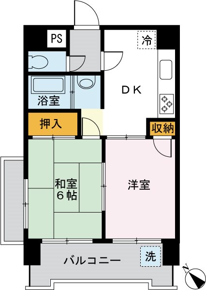 パラスト目黒３丁目 406号室 間取り