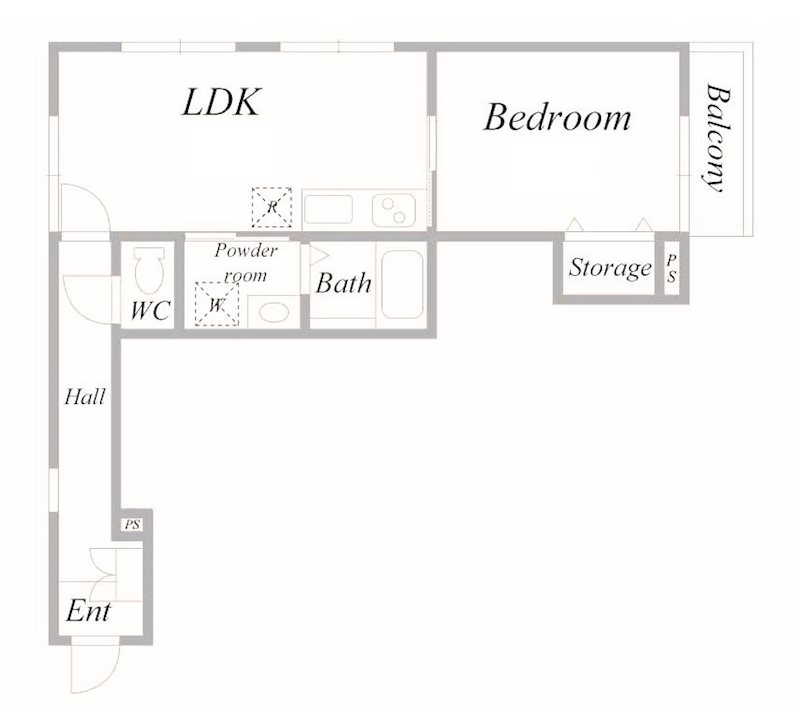 ソレアード赤坂 間取り図