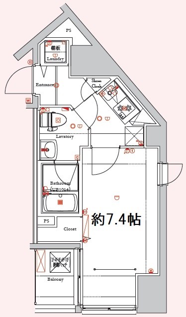 ディアレイシャス新宿中落合 503号室 間取り