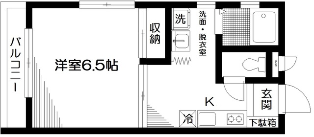 ストーン目黒 201号室 間取り