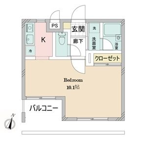 ラ・カーザ・ビアンカ 102号室 間取り