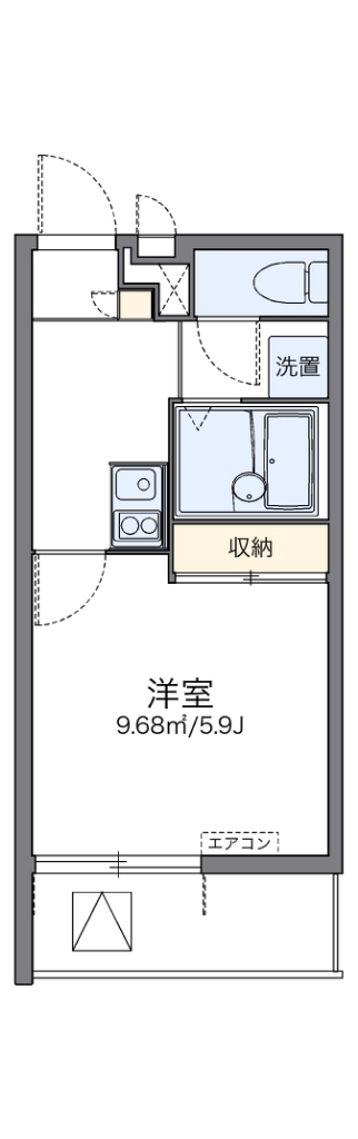 レオパレス悠和 305号室 間取り
