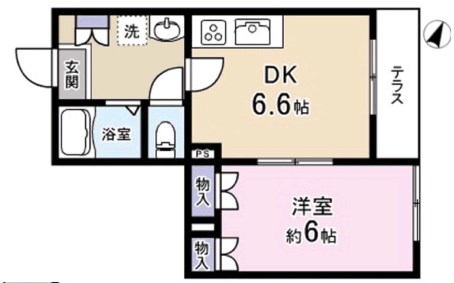 フォレスト目黒 101号室 間取り