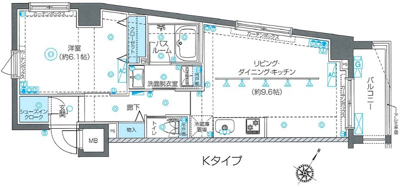 ZOOM目黒不動前 210号室 間取り