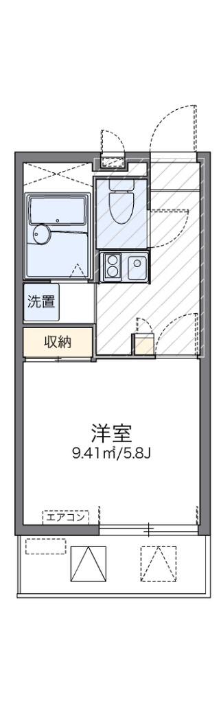 レオパレスイキ西新宿 204号室 間取り