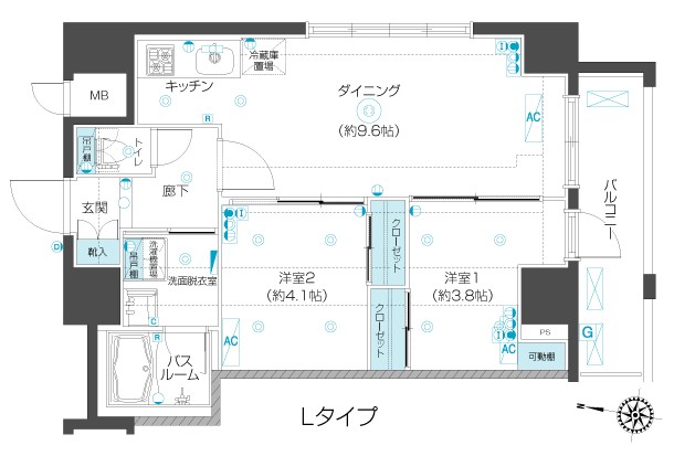 フェニックス椎名町駅前 1107号室 間取り