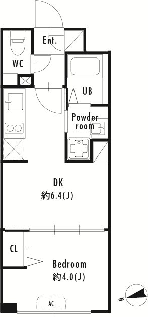プライマル大塚 403号室 間取り