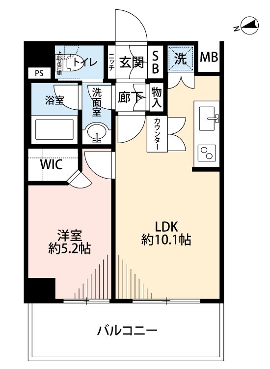 ｼﾞｪｲﾊﾟｰｸ自由が丘 501号室 間取り