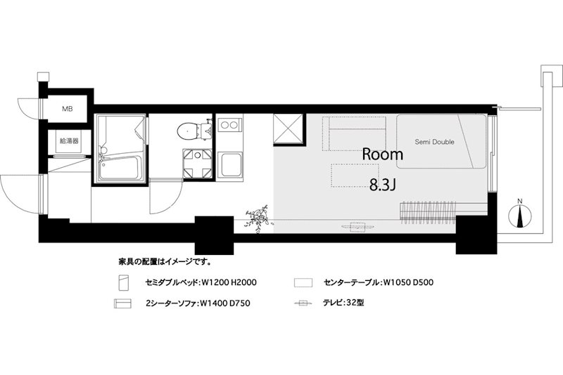 ウイン四ツ谷 604号室 間取り