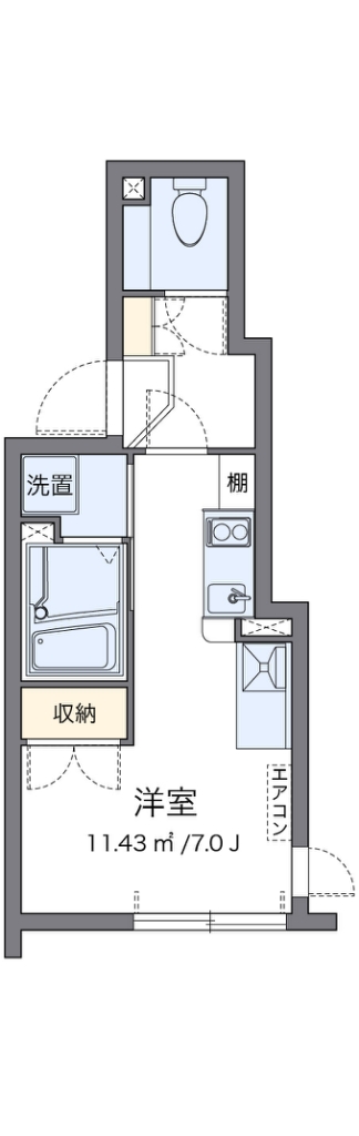 レオネクストプレミアム代々木 201号室 間取り
