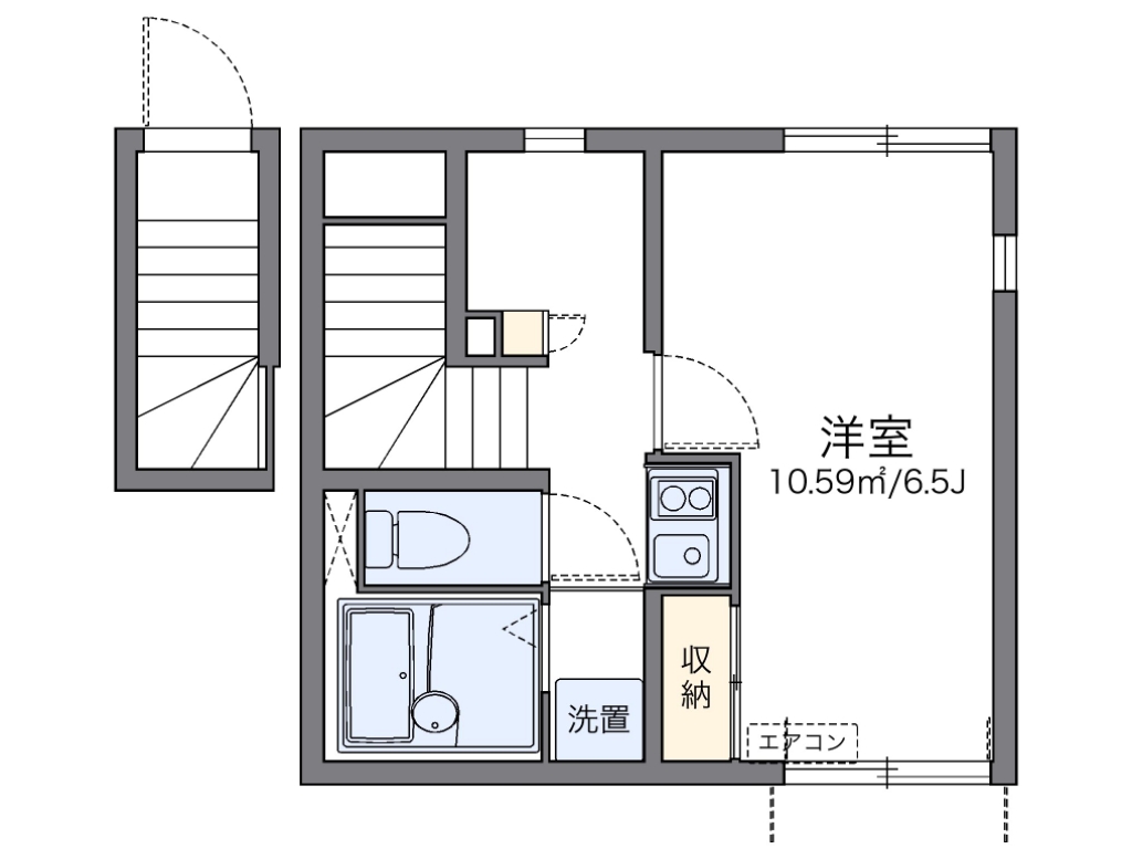 レオネクストアメニティー清水 間取り図