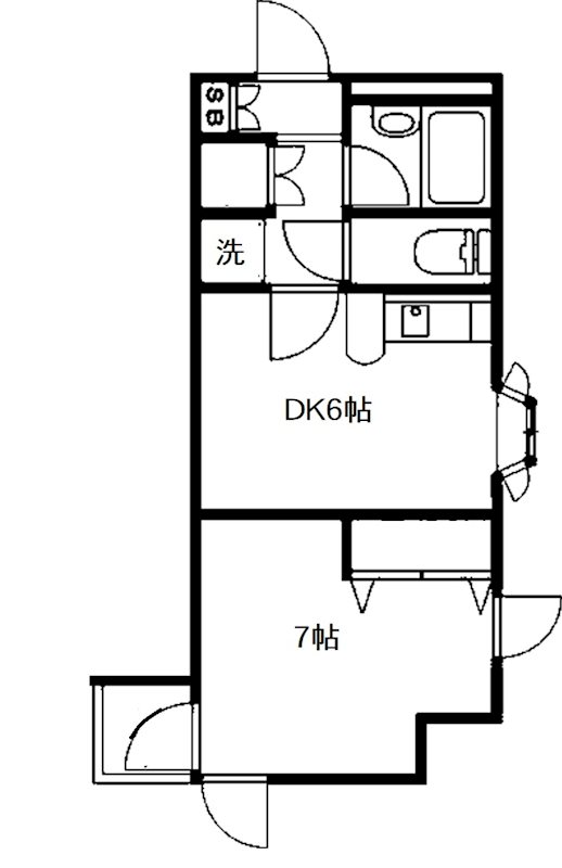 アークビル目白 201号室 間取り
