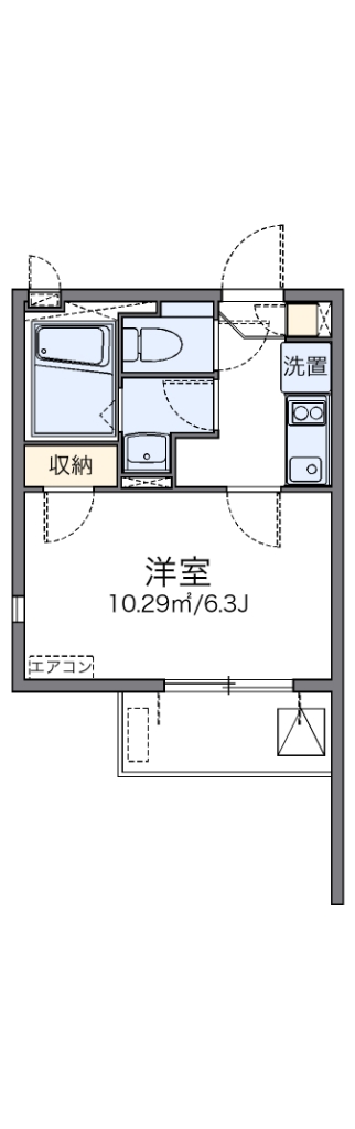 レオネクストフローラ堀ノ内 301号室 間取り