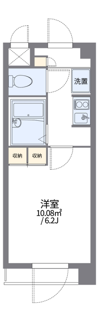 レオパレスＩＫＥＢＵＫＵＲＯ 201号室 間取り