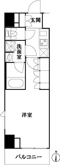 ルーブル池袋弐番館 406号室 間取り