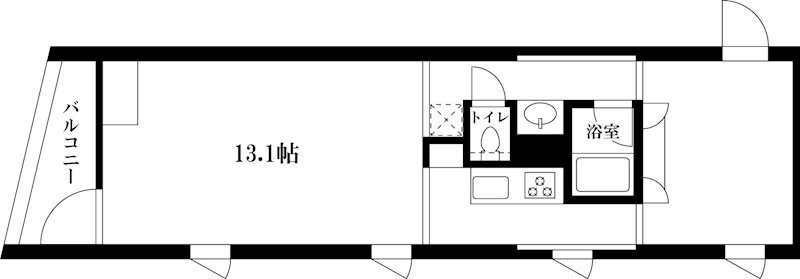 シルエット元代々木 204号室 間取り