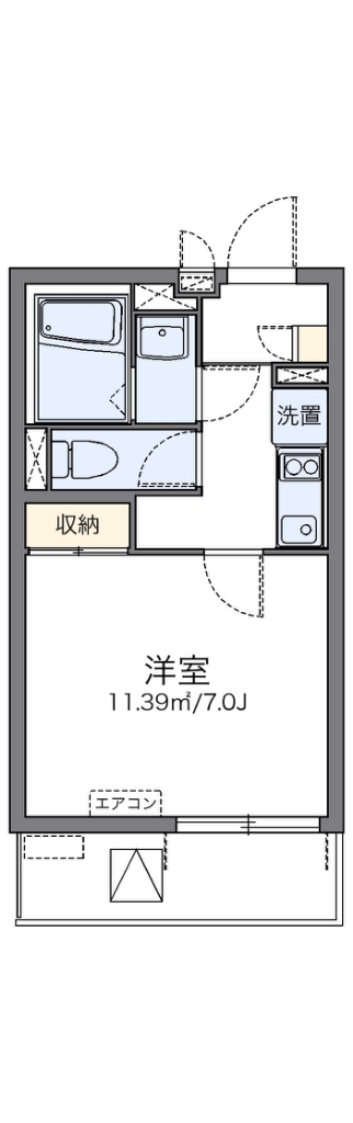 レオネクスト秋 402号室 間取り