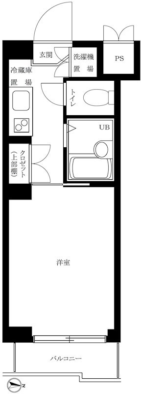 ルーブル芝公園 604号室 間取り