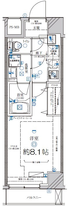 ディアレイシャス下北沢 203号室 間取り