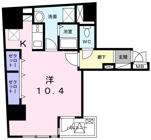 コンフォート芝大門 間取り図