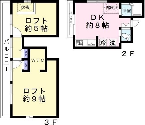 西田コーポ 間取り図