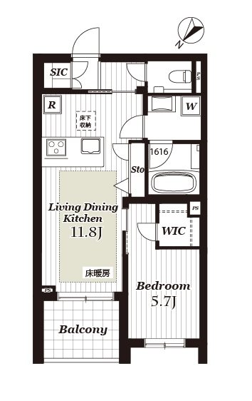 グランフォルトゥーナ羽根木ヒルサイド 間取り図
