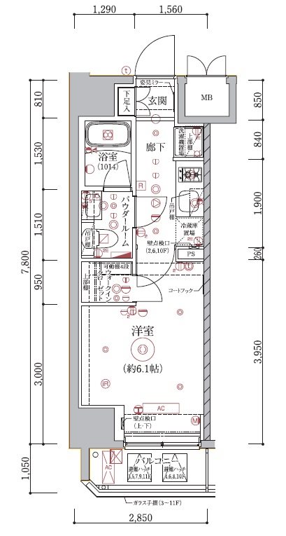 アルテシモピトレ 401号室 間取り