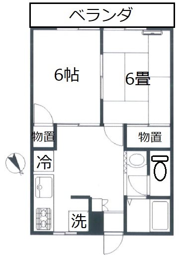 ファミーユ田園 103号室 間取り